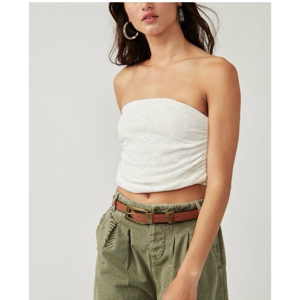Free People Boulevard Tube Top / White
